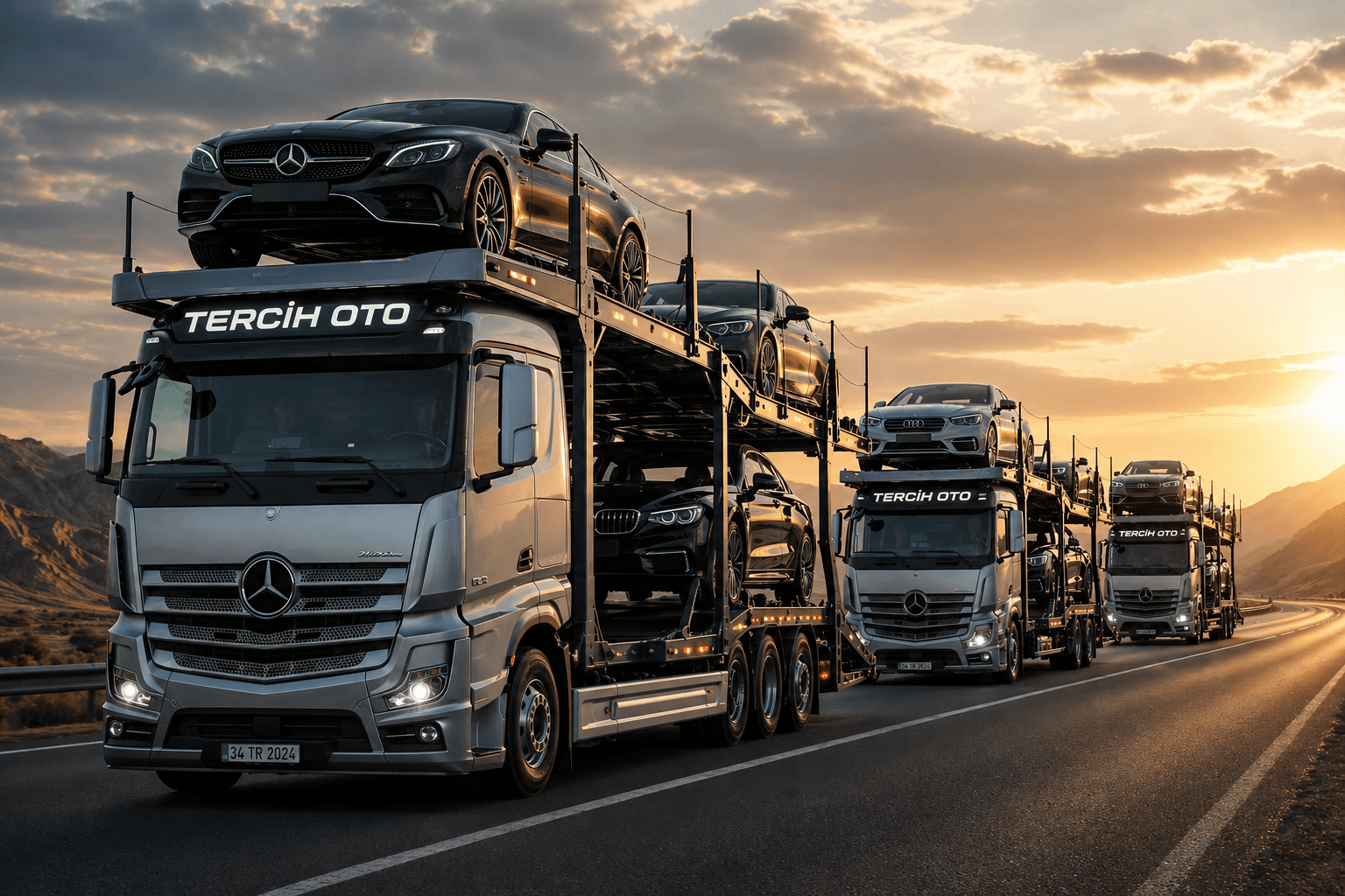 Tercih Oto profesyonel çekici ve şehirler arası araç taşıma ekibi